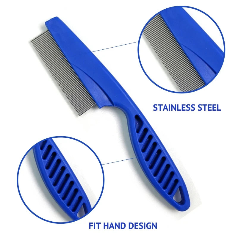 3-Piece Flea Comb Set for Cats & Dogs | Pet Grooming Combs Pet Grooming Comb Nixie