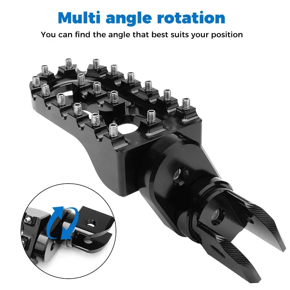 CNC Rotatable Footpegs for BMW R1250GS R1300GS GS Series Black Motorcycle Footpegs Nixie