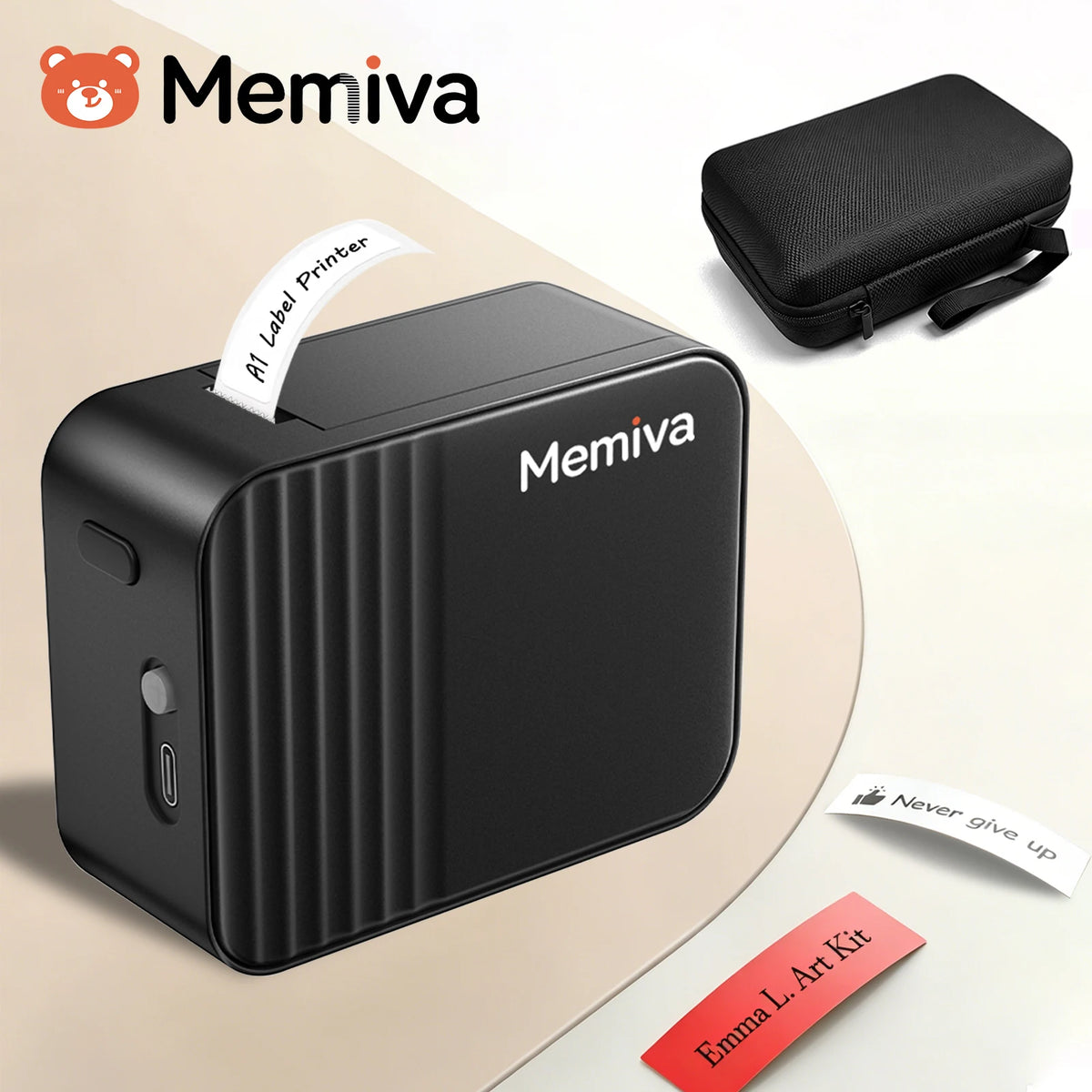 Memiva A1 Mini Bluetooth Thermal Label Printer – Inkless Portable