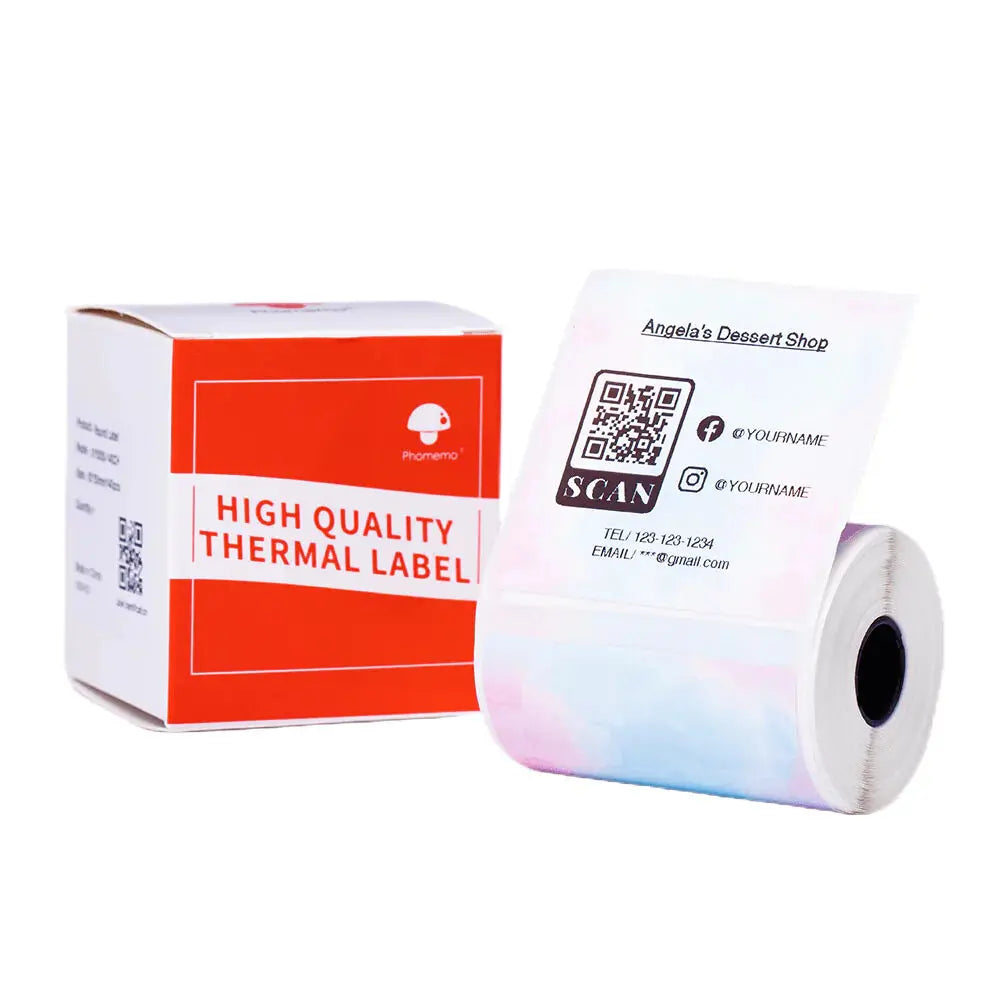 Phomemo M110/M200 Self-Adhesive Thermal Label Paper Stickers