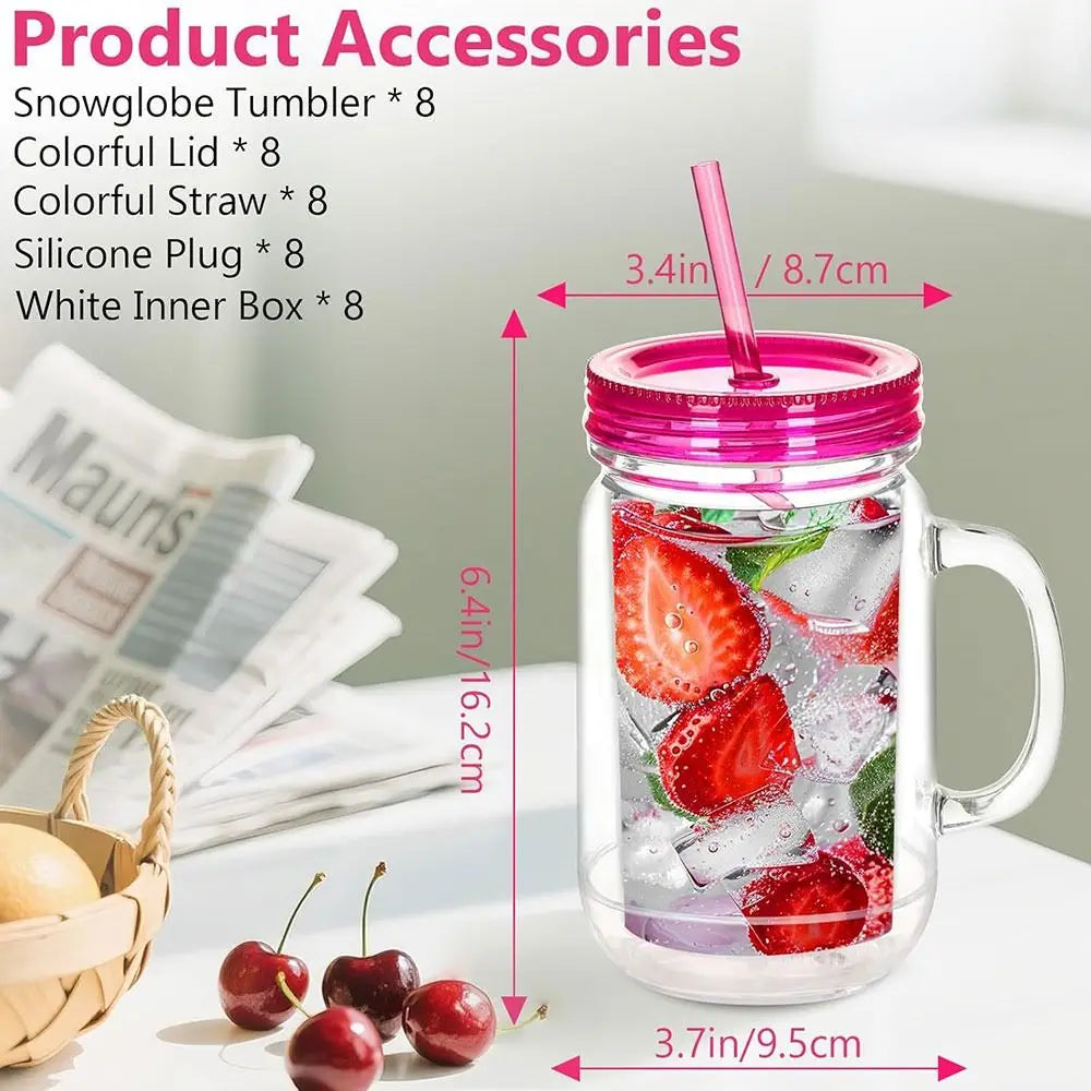 20 oz Snow Globe Tumbler | Double Wall DIY Glitter Cup DIY Glitter Tumbler Nixie
