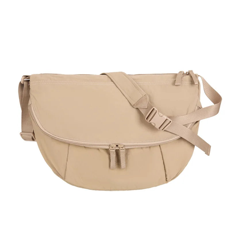 Large Waterproof Crossbody Bag – Lightweight Cycling Messenger Crossbody Messenger Bag Nixie BB-579-Khaki Extra Large