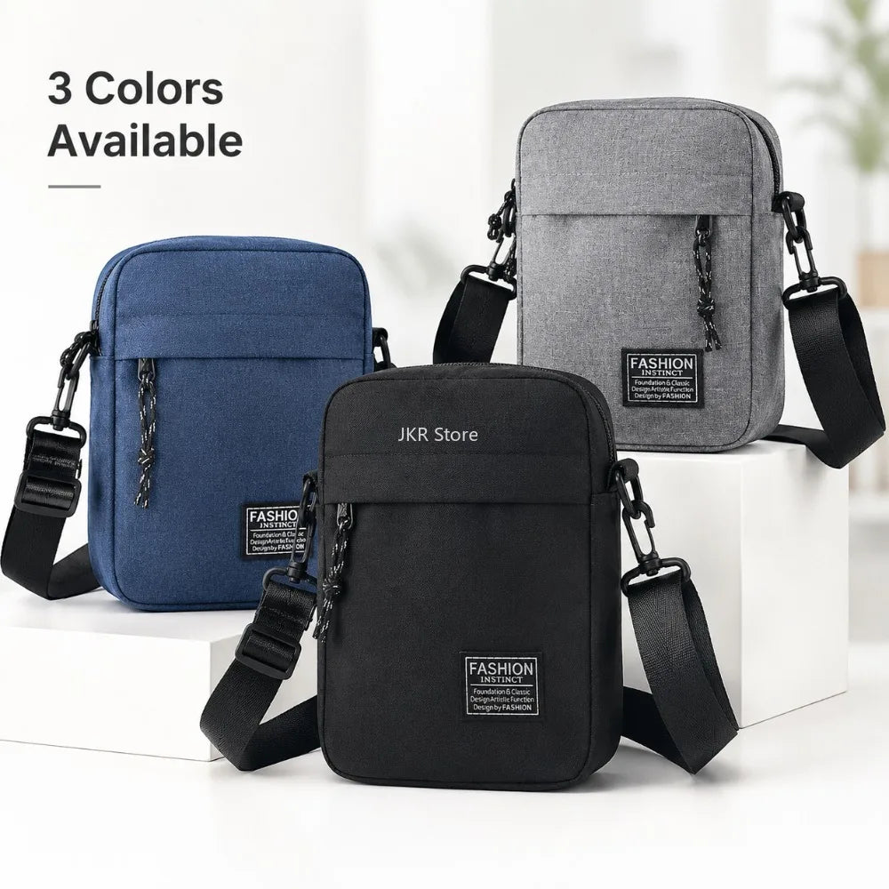 Men's Minimalist Crossbody Bag – Oxford Nylon Shoulder Purse Men's Crossbody Bag Nixie
