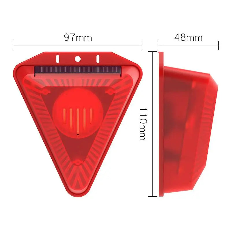 Solar Motion Sensor Alarm Light – Siren, Strobe & Deterrent Solar Security Alarm Nixie