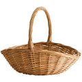 Handwoven Rattan Storage Basket with Handle | Fruit & Veggie Wicker Storage Basket Nixie Large