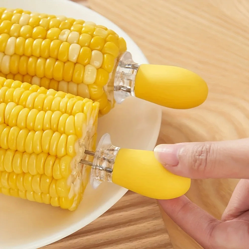 2PCS Corn on the Cob BBQ Forks – Grilling Skewer Set