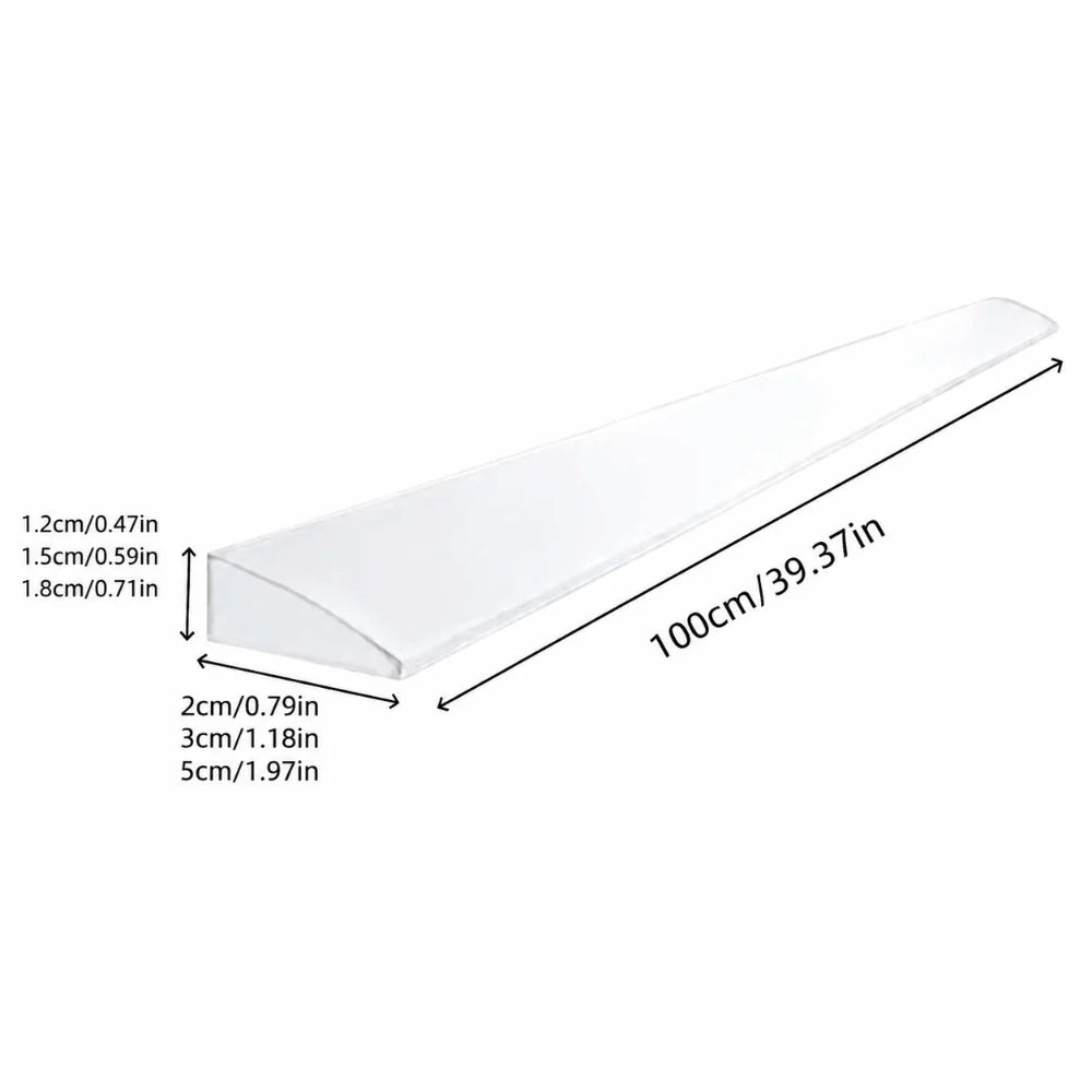 1M Silicone Threshold Ramp Strip – Anti-Slip Water Barrier Threshold Ramp Strip Nixie