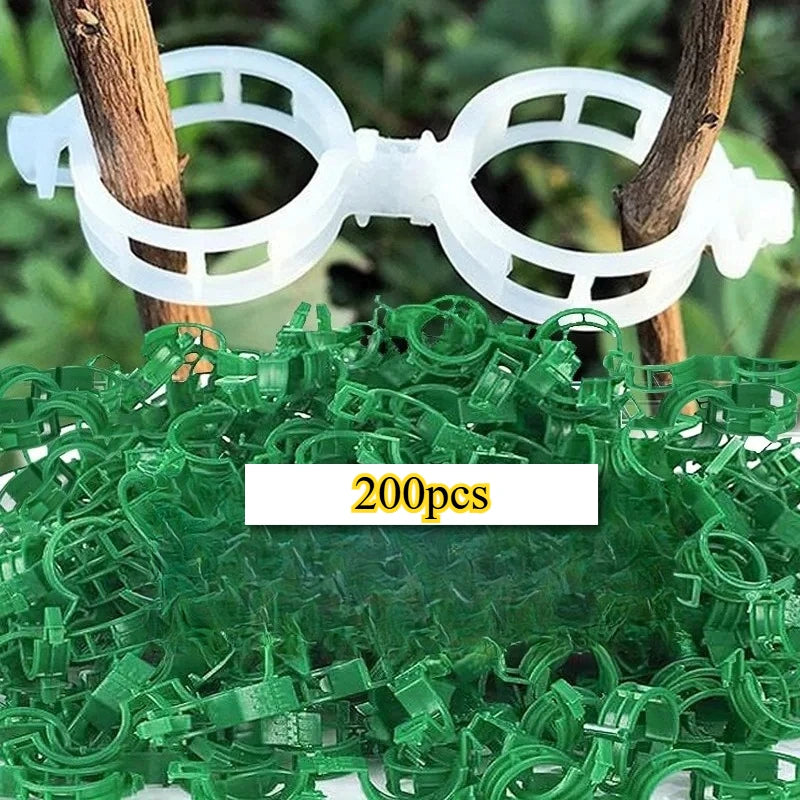 200Pcs Garden Plant Support Clips for Vines, Tomatoes & Climbing Plants Garden Plant Clips Nixie