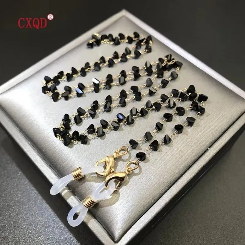 Triangle Crystal Glasses Chain – Anti-Drop Eyeglass Necklace Strap Eyeglass Chain Nixie