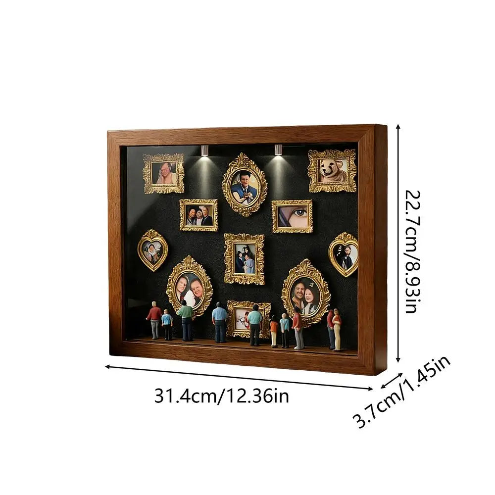 DIY Mini Museum Shadow Box – 11 Frames & 8 Figurines | Nixie