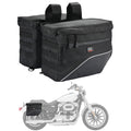 KEMITOUR 26L Throw Over Motorcycle Saddlebags – Universal Fit Motorcycle Saddlebags Nixie Black