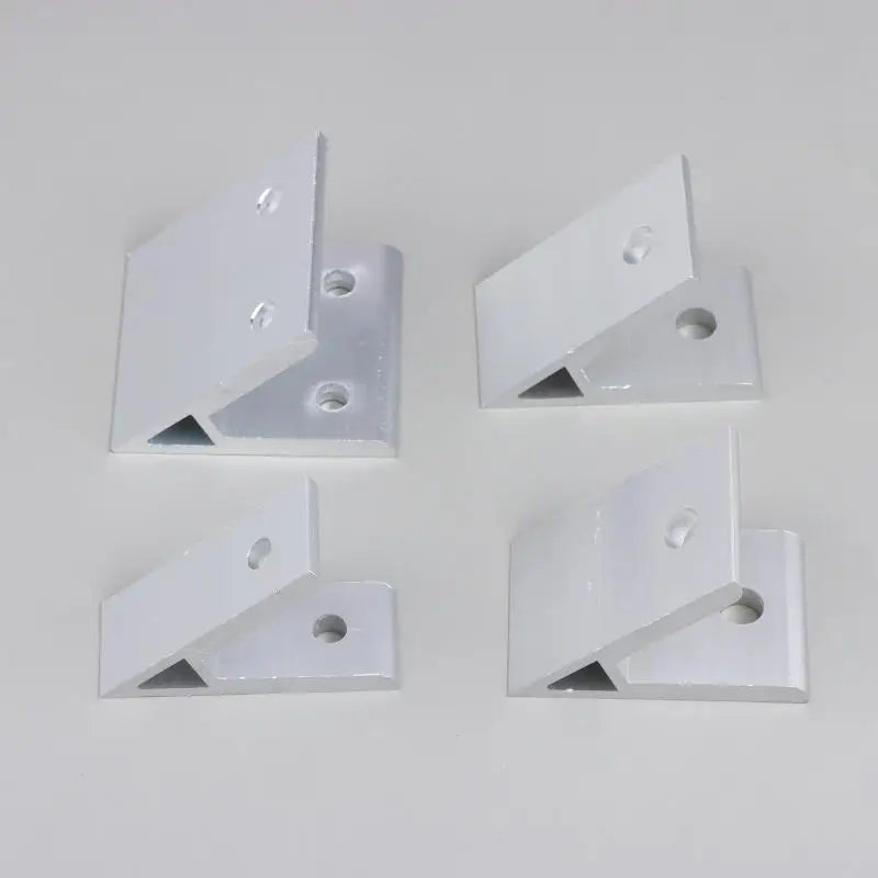 2Pcs 45° Aluminum Corner Bracket for 2020–8080 Extrusion Profiles Aluminum Corner Bracket Nixie