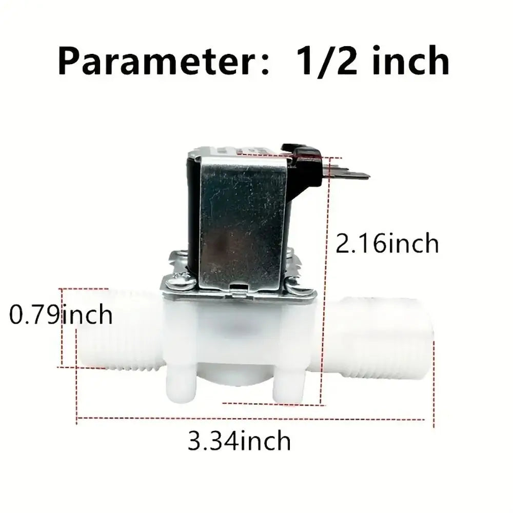 Normally Closed Solenoid Valve DC12V 24V AC220V Water Control 1/2" 3/4" Solenoid Water Valve Nixie