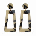 Nixie Quadrilateral Drop Earrings – 14K Gold Plated Acrylic Drop Earrings Nixie XL1903-02