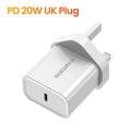 Rocoren 20W GaN USB-C Fast Charger PD3.0 QC3.0 – iPhone & Samsung USB-C GaN Charger Nixie UK