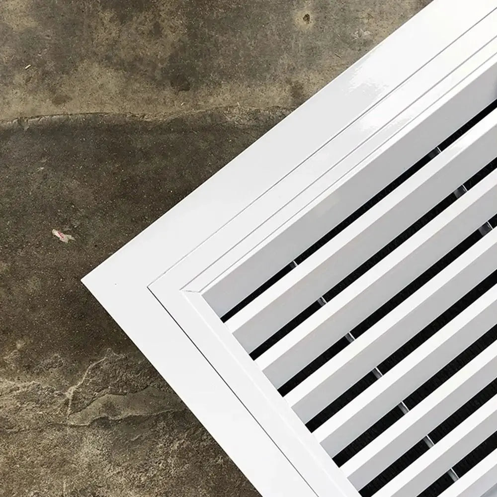 Aluminum Square Air Vent Grille White Gable Vent with Mesh Screen Air Vent Grille Nixie