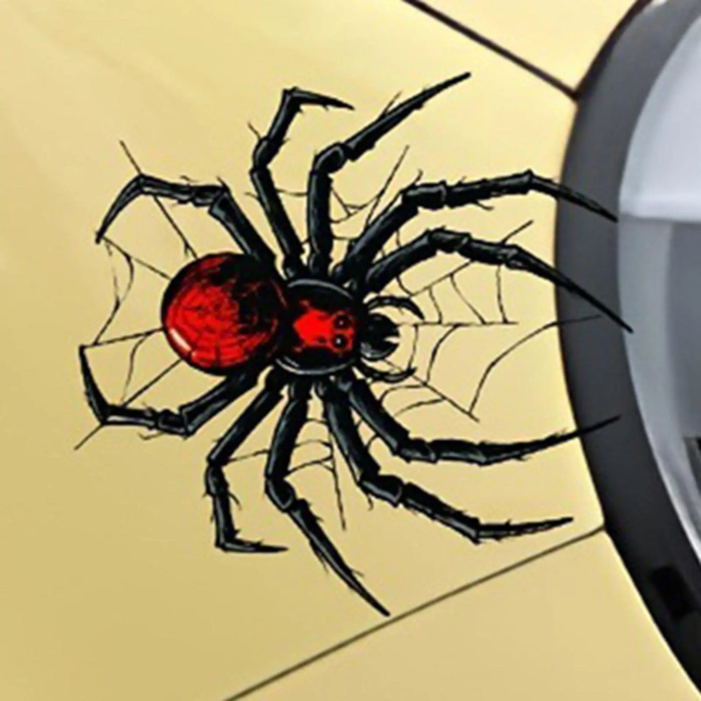 Spider Motorcycle Vinyl Decal – Waterproof 3D Gothic Sticker