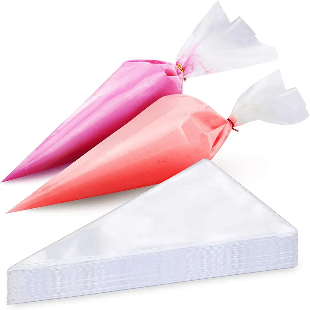 50pcs Disposable Piping Bags for Cake Decorating S M L – Nixie Disposable Piping Bags Nixie
