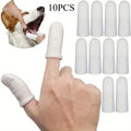 10-Pack Pet Finger Toothbrush Cots for Cats & Dogs | Nixie Pet Finger Toothbrush Nixie WHITE