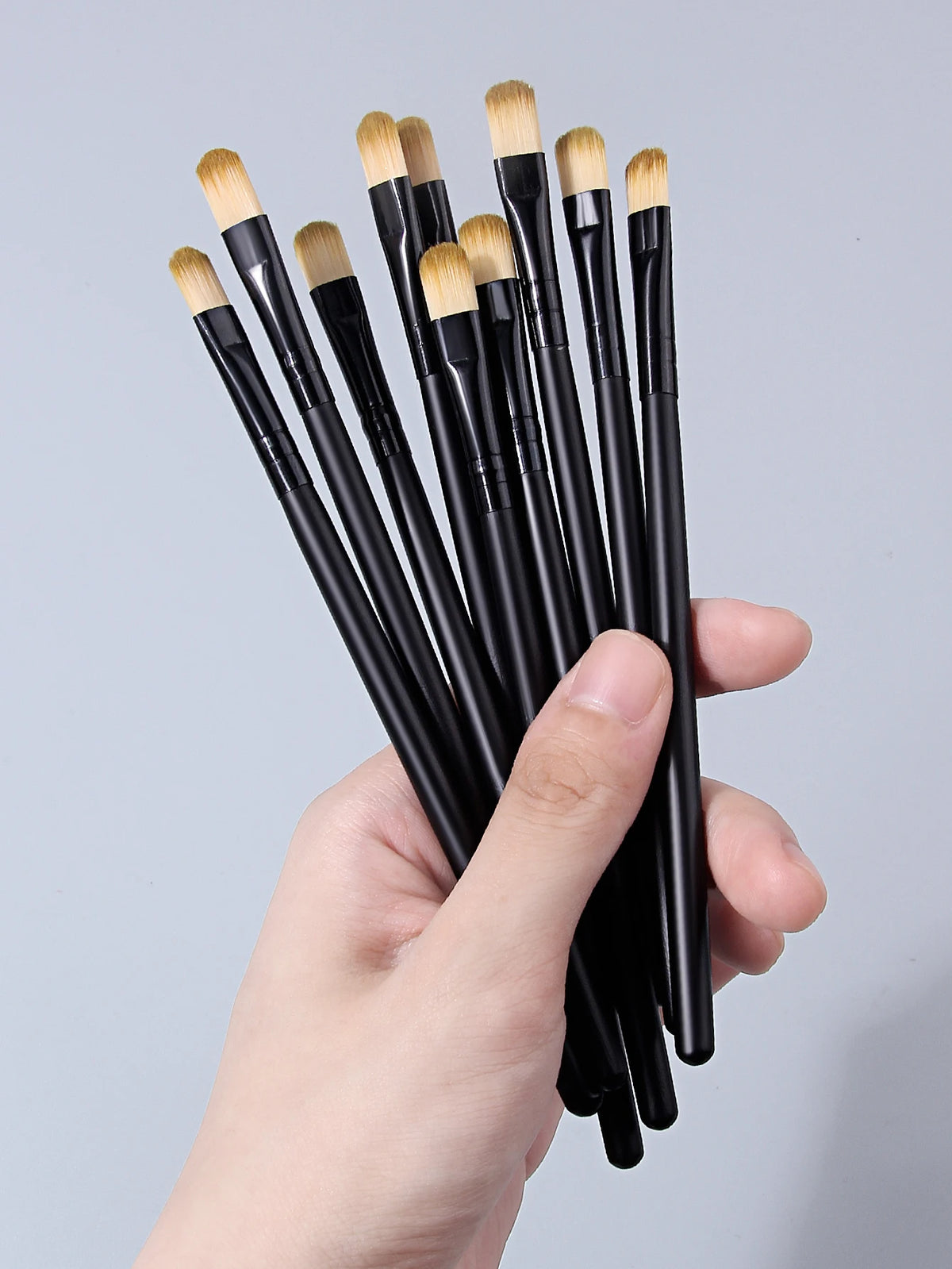 10-Piece Eye Makeup Brush Set – Eyeshadow, Liner & Brow Eye Makeup Brushes Nixie