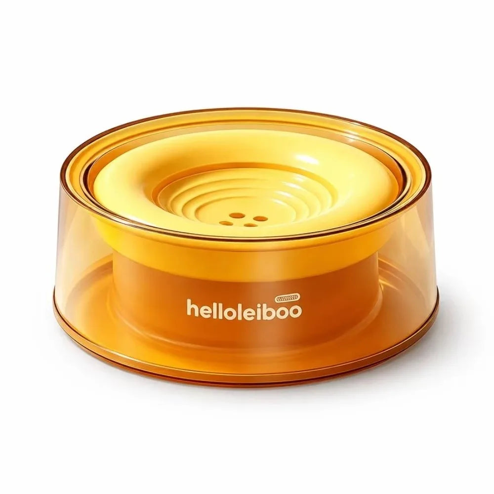 1200ml Floating Dog Bowl – Anti-Splash Slow Drinking Feeder Dog Water Bowl Nixie