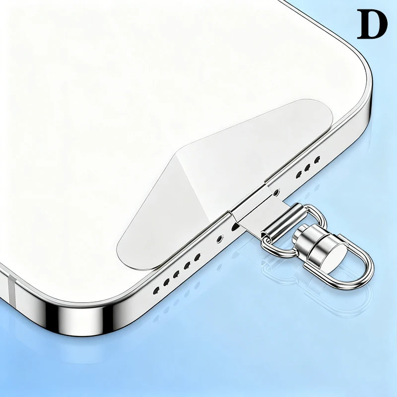 Steel Phone Lanyard Gasket Clip – Anti-Drop Metal Strap Tab