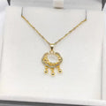 Copper Opal Safety Lock Pendant Necklace for Women | Nixie Pendant Necklace Nixie XL1997-40