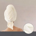 Microfiber Hair Towel Wrap – Quick Dry, Soft & Absorbent Hair Towel Wrap Nixie white