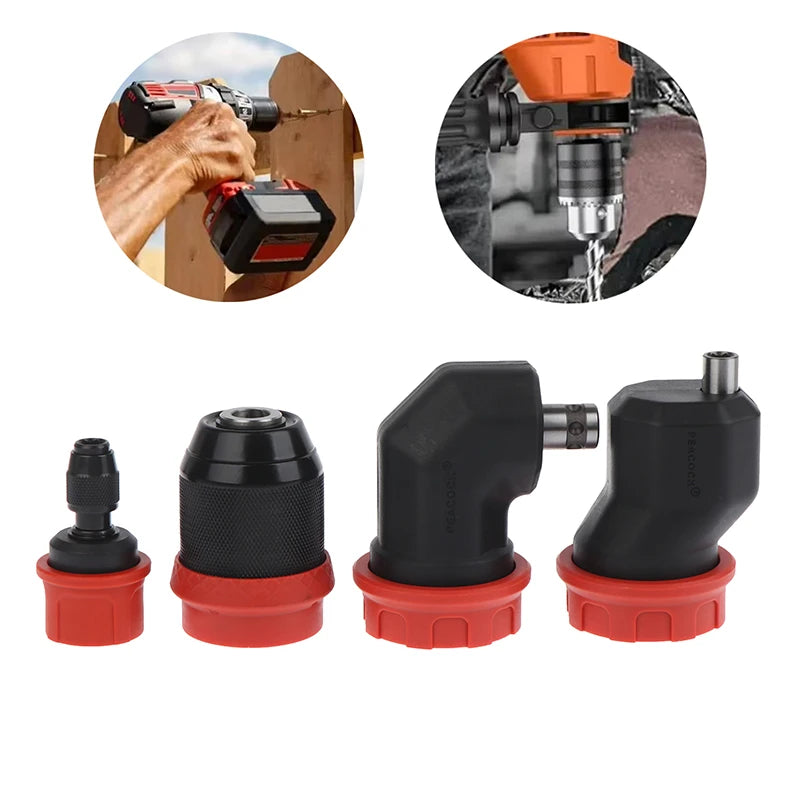 Quick-Release Drill Chuck for 6.35mm Hex Bits | 4 Styles