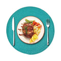 Round 38cm Woven Christmas Placemat – Heat-Resistant Table Mat Woven Table Placemat Nixie A12