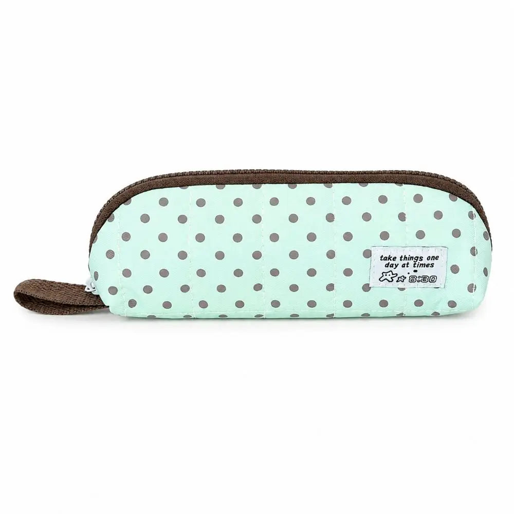 Korean Polka Dot Pencil Case Large Capacity Stationery Pouch Pencil Case Nixie