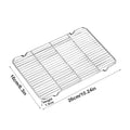 Stainless Steel Cooling Rack – Non-Stick BBQ & Cake Cooler Baking Cooling Rack Nixie 26x16cm