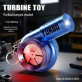 Turbo Keychain LED Light & Sound Spinning Fidget Toy | Car Gift Novelty Keychain Nixie Blue