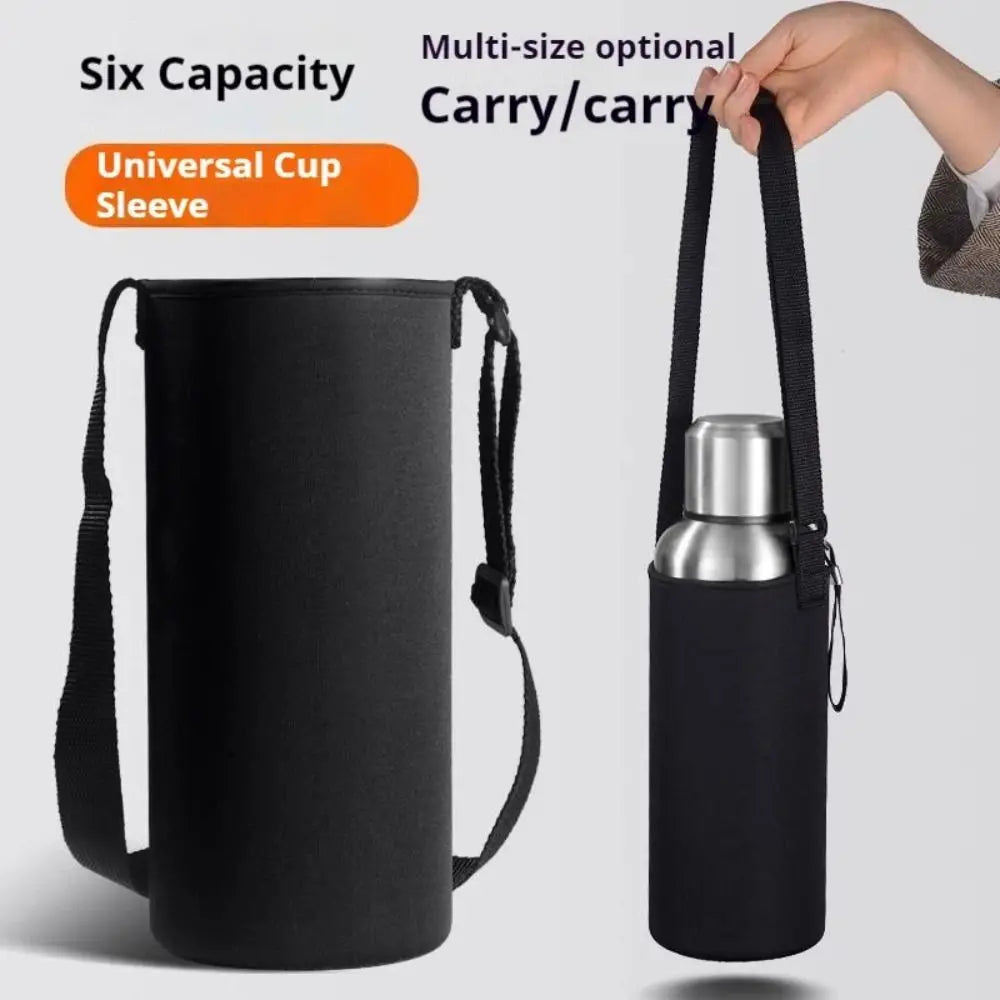 Neoprene Water Bottle Sleeve Bag with Adjustable Strap