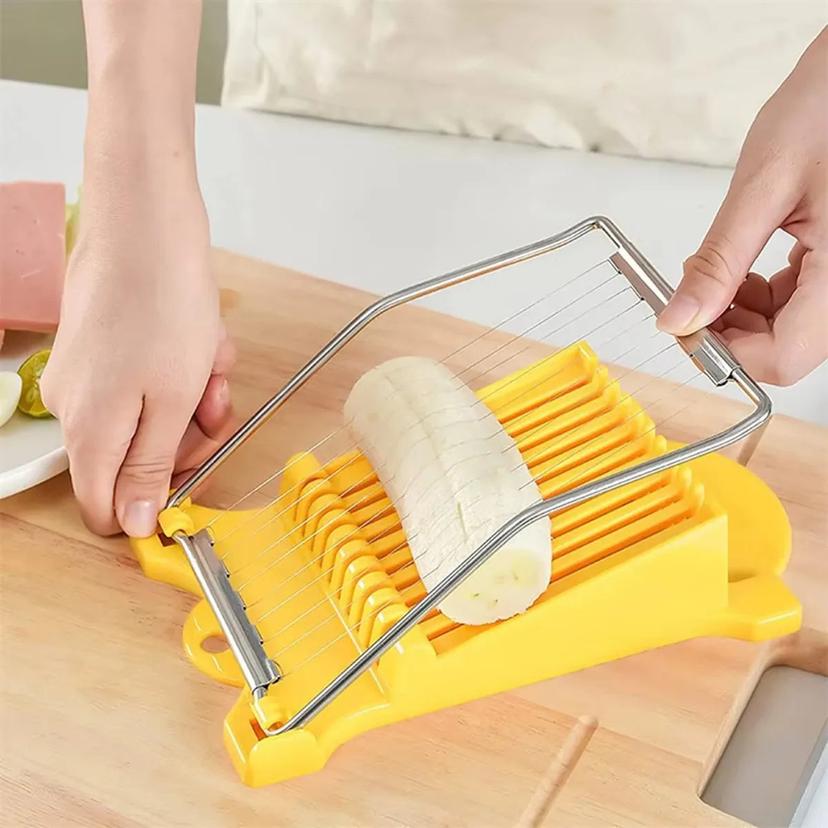 Stainless Steel Wire Slicer – Cheese, Eggs & Meat Cutter Wire Food Slicer Nixie