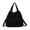 Large Nylon Waterproof Tote Hobo Crossbody Shoulder Bag for Women Nylon Tote Handbag Nixie BB-016-Black