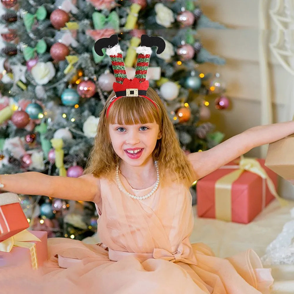 Cute Santa Claus Christmas Headband – Funny Xmas Hair Accessory Christmas Headband Nixie