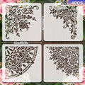 Reusable Mandala Stencils – PET Templates for Wall & Fabric