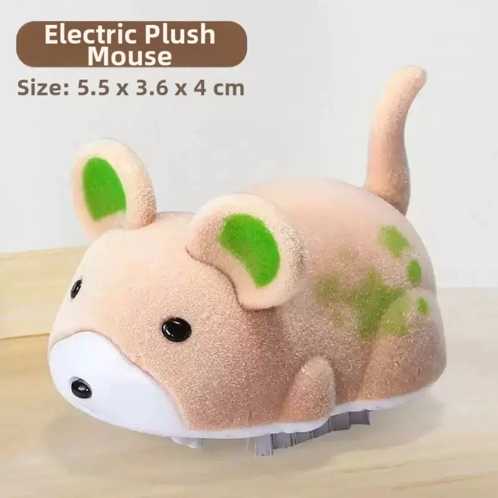 Electric Hamster Cat Teasing Toy – Interactive Indoor Pet Play Interactive Cat Toy Nixie Khaki