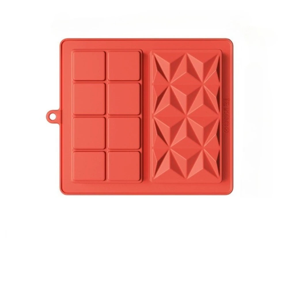 Dubai Chocolate Bar Silicone Mold – Large Pistachio Filling Mold Silicone Chocolate Mold Nixie 1Pcs