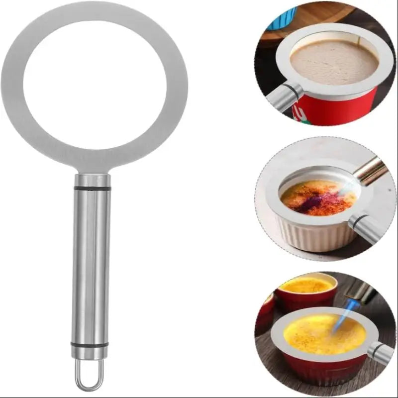 Stainless Steel Brûlée Ring – S/M/L for Desserts & Milk Tea Baking Mold Ring Nixie
