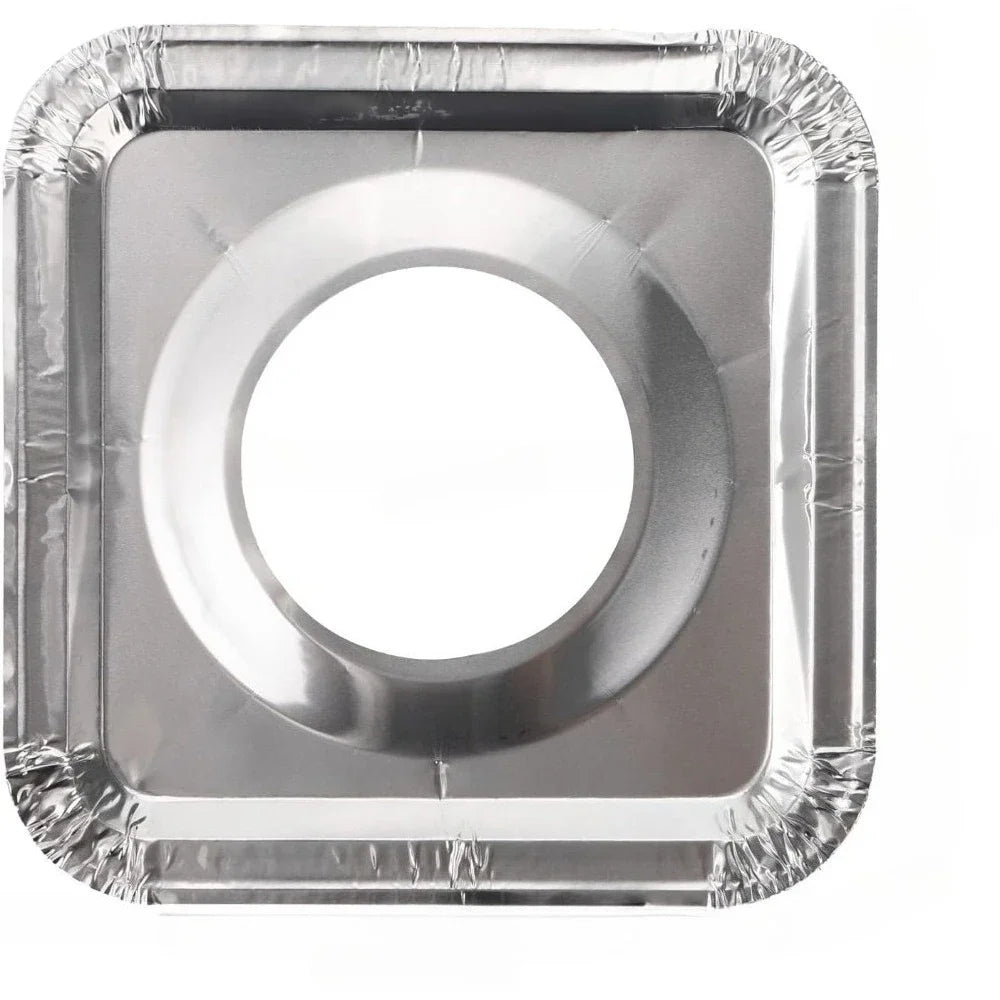 Aluminum Foil Gas Stove Liners – Disposable Covers 10/20 Pcs Stove Liner Cover Nixie 20Pcs silver