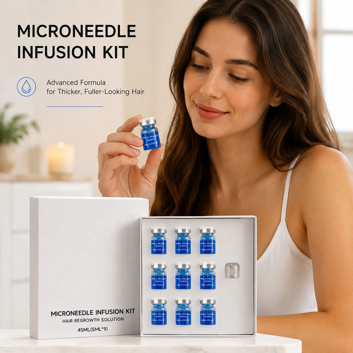 Microneedle Scalp Serum Kit – Nourishing Hair Care Set 45ml Scalp Serum Kit Nixie