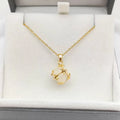 Women's Opal Copper Geometric Pendant Necklace | Clavicle Chain Pendant Necklace Nixie XL1470-70