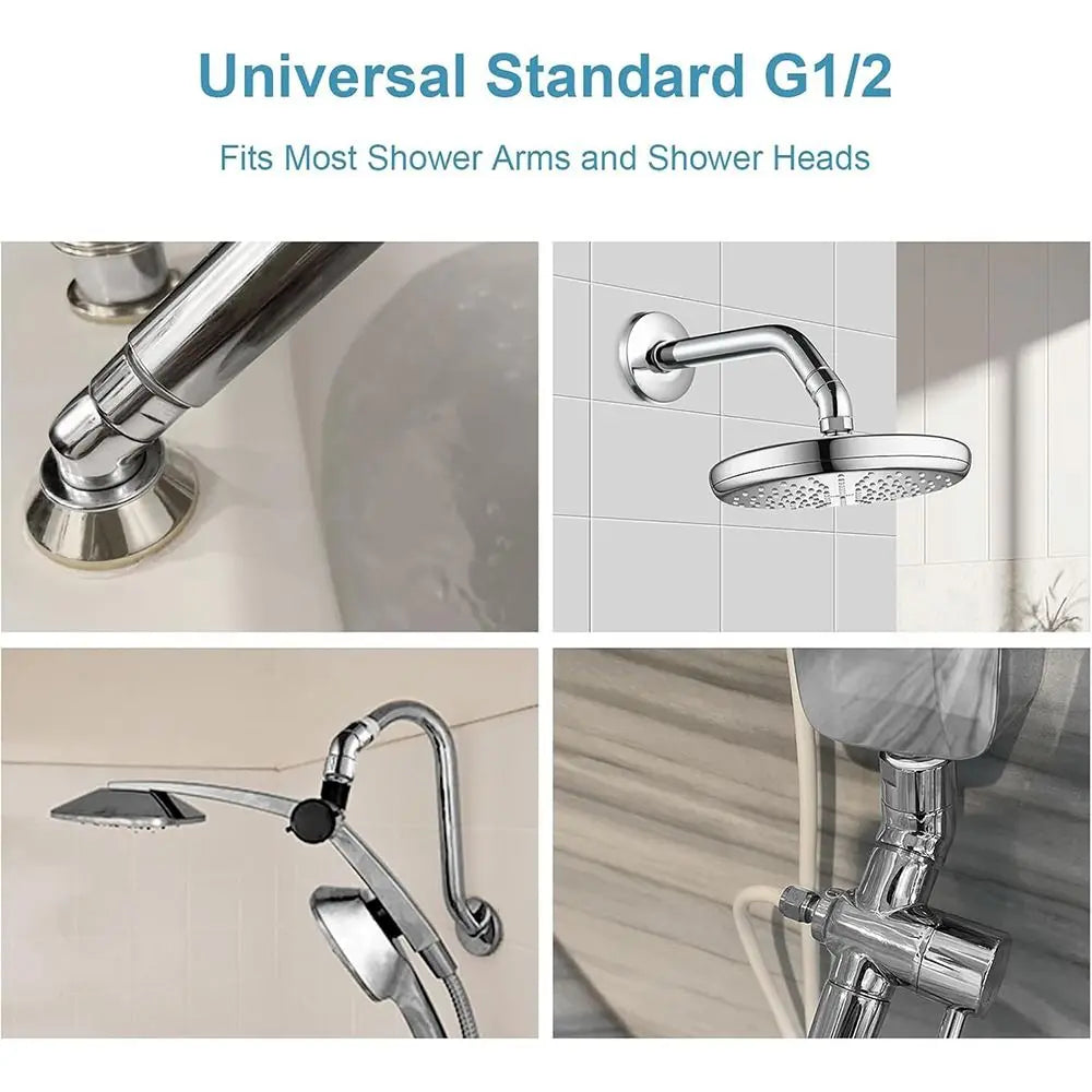 Copper 135° Shower Head Elbow Adapter | G1/2 Arm Extender Shower Arm Adapter Nixie