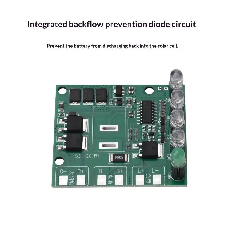 12V 12A Solar Charge Controller – Lithium Battery Charging Board Solar Charge Controller Nixie