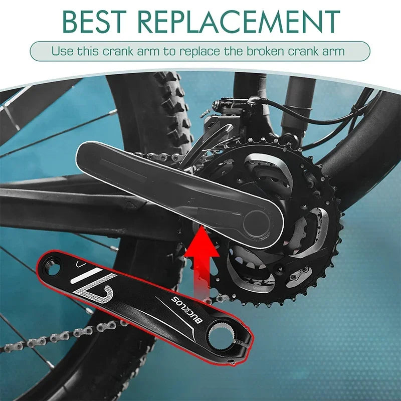 BUCKLOS 152/170/175mm Aluminum Alloy Bike Crank Arms Bicycle Crank Arms Nixie
