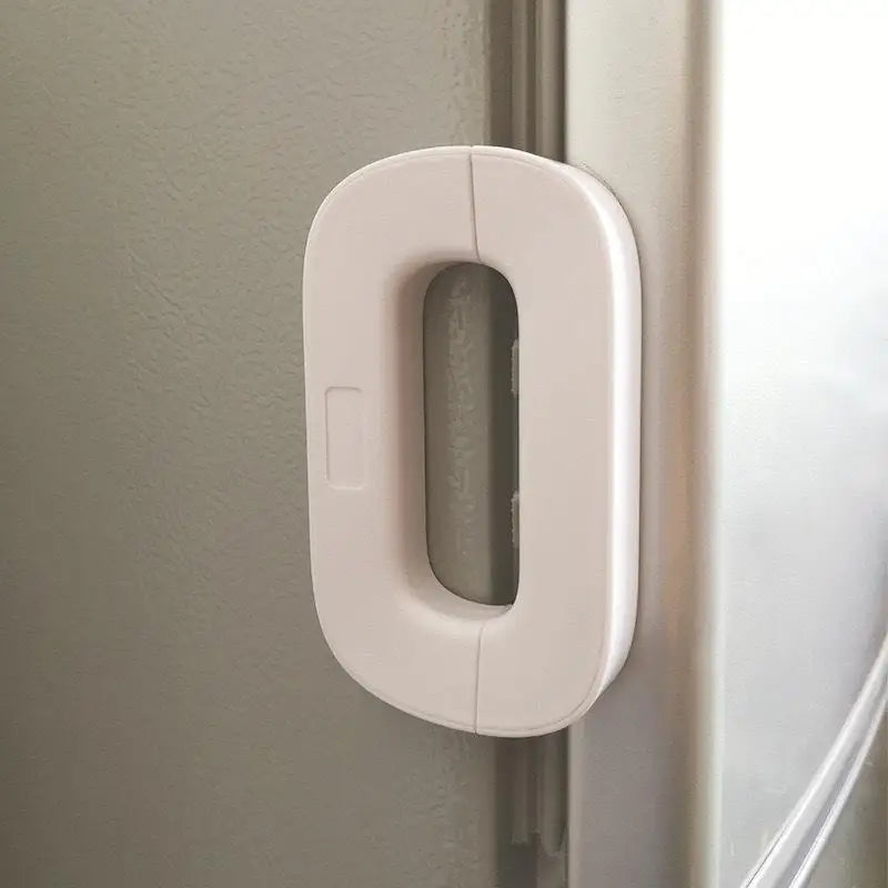 Toddler Safety Fridge Lock – No-Drill Adhesive Cabinet Latch Baby Safety Lock Nixie