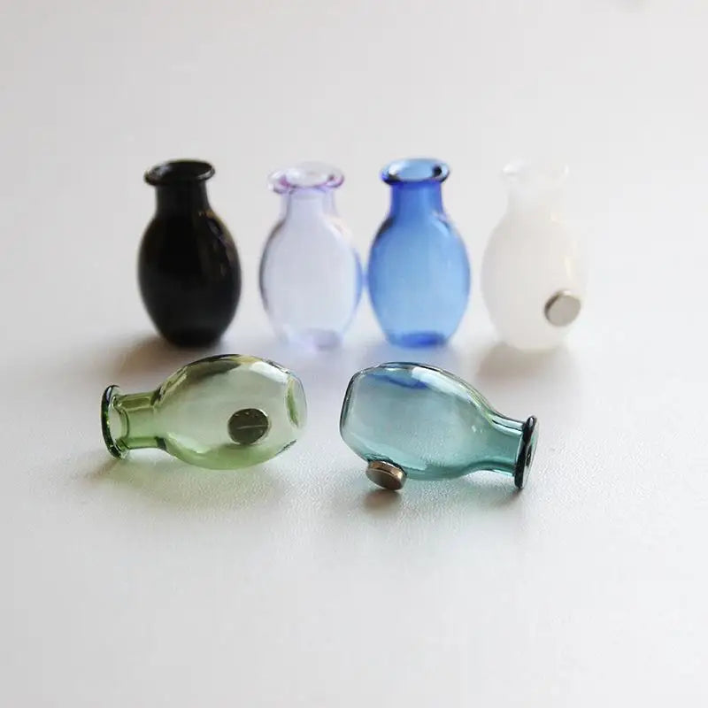 Mini Glass Vase Fridge Magnet – 3D Micro Landscape Flower Pot Decorative Fridge Magnet Nixie