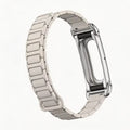 Magnetic Silicone Watch Band with Metal Case for Fitbit Smartwatch Band Nixie Beige